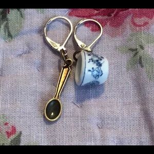 metal earrings. not waterproof